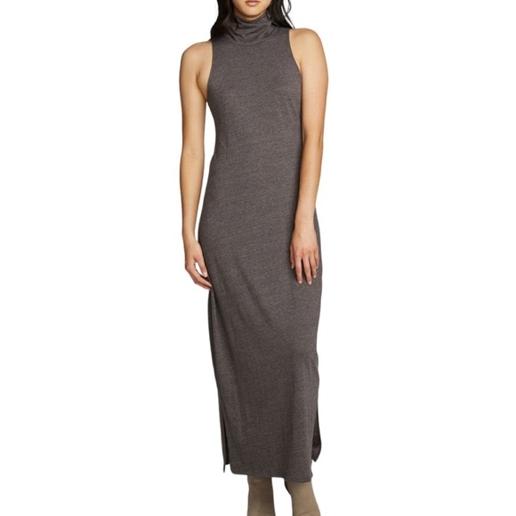 NWT Chaser Turtle Neck Tank Maxi Dress With Side Slits - Picture 2 of 15